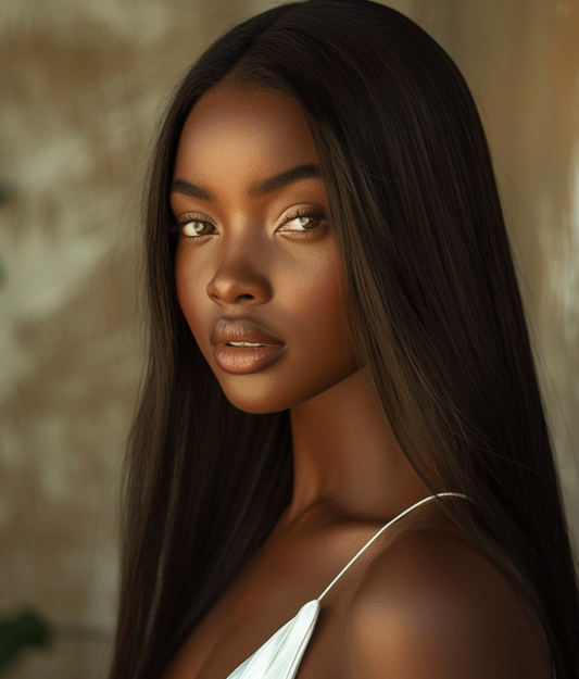 Straight wig
