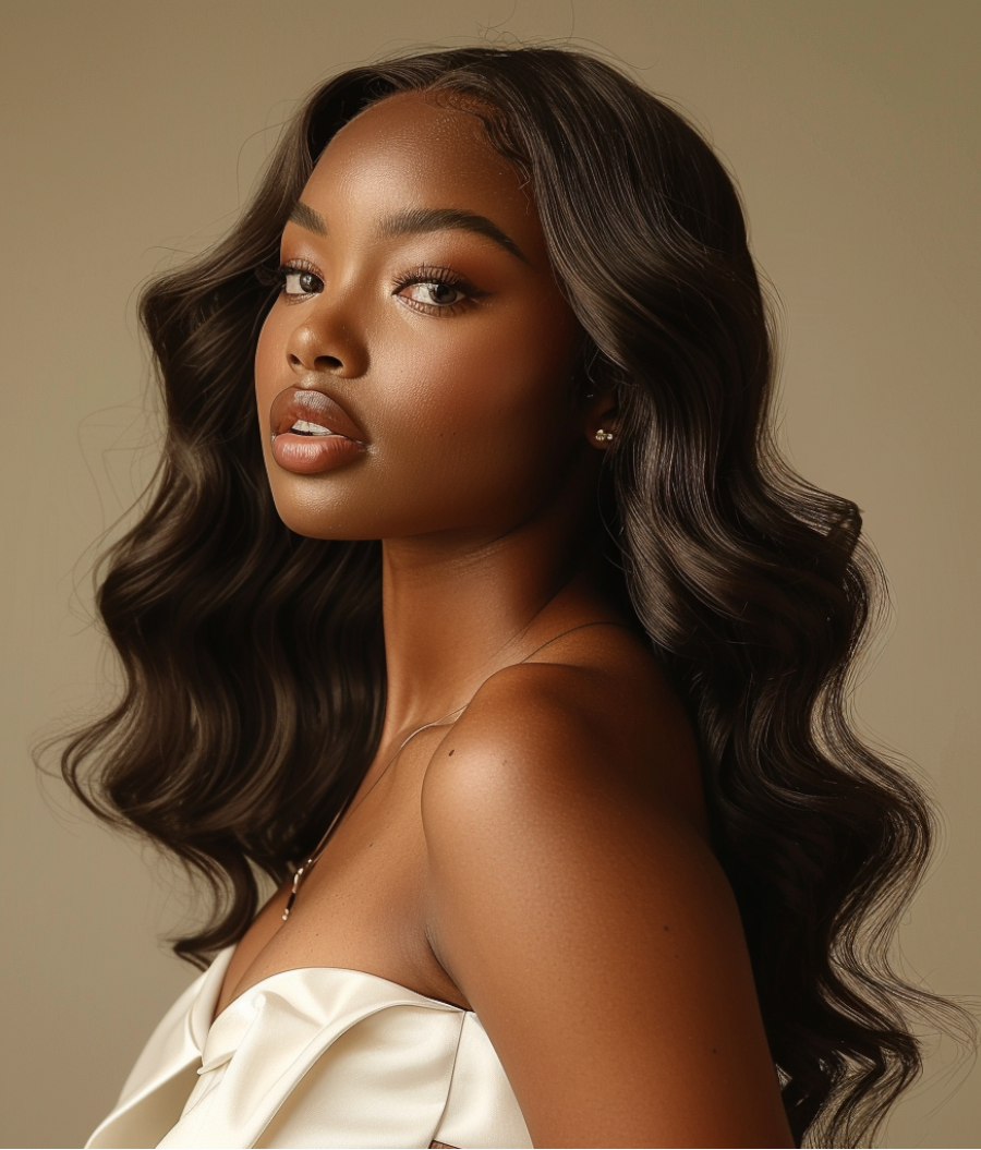 Wave texture wig 4